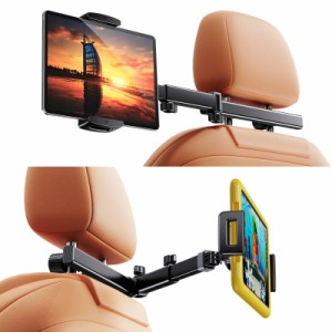 NIFBANG タブレット ホルダー ヘッドレスト ipad 車載ホルダー スタンド 伸縮アーム 後部座席 スマホホルダー ヘッドレスト バーの