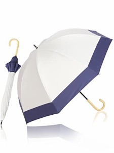 KIZAWA 日傘 uvカット 100 遮光 長傘 深張り 完全遮光 日傘兼用雨傘 レディース 5級撥水 ドーム 軽量 晴雨兼用 遮熱 かわいい