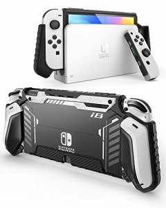 i-Blason Nintendo Switch OLED 2021用 ケース 有機ELモデル 耐衝撃TPUグリップ 保護カバー ドッキング可能