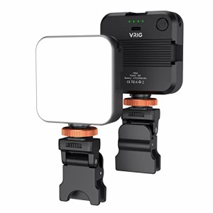 VRIG FD54 ビデオライト スマホ ライト 2000mAh 充電式 照明 撮影用ライト ランプビーズ 54個 2500K-7500K色温度
