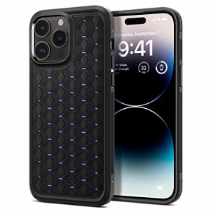 Spigen iPhone14Pro ケース 放熱 冷却 シリコンパッド ホコリ防止 二重構造 耐衝撃 カメラ保護 画面保護 傷防止 衝撃 吸収