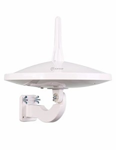 Adenauer ANTOP テレビアンテナ 室内 アンテナ 屋外アンテナ 両用 HDTVアンテナ UFO 105KM受信範囲 360度全方位受