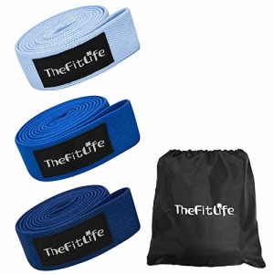 TheFitLife トレーニングチューブ 筋トレチューブ ゴムチューブ レジスタンスバンド ストレッチバンド フィットネスバンド ブルーセット