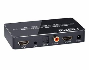 BLUPOW電源不要4K60Hz HDMI音声分離器同軸・光デジタル・3.5mmアナログ音声出力 hdmiサウンド分離器 オーディオ分離器 音声