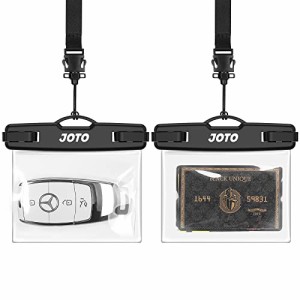 JOTO 防水ケース 2点 電磁キー ドライバッグ FOBキー 鍵 コイン収納　水泳・マリンレジャーに適用-ブラック