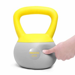 PROIRON 柔らかい ケトルベル 4kg kettlebell 鉄ビーズ砂鉄 充填