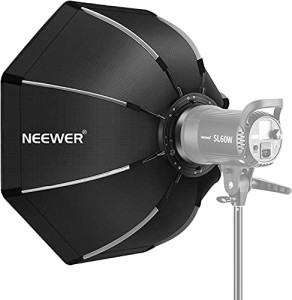 Neewer 65cm/26inch八角形ソフトボックス 折りたたみ式 ボーエンズマウントスピードリング、キャリングケース付き Neewer C