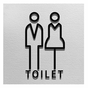 Sitengle トイレサイン アクリル製 立体 トイレ ステッカー Men Women 男性 女性 WC 看板 トイレ 表示 お手洗い サイン