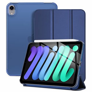 ProCase iPad Mini6 ケース 2021 8.3インチ、スリム 三つ折りスタンド ハードバックカバー、適用機種：iPad Mini