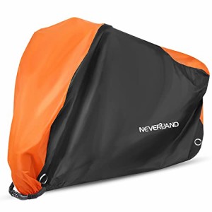 NEVERLAND バイクカバー 車体カバー原付バイクカバー 丈夫 厚手 210Dオックス生地 撥水 前後ロック穴有り 盗難防止 風飛び防止 M