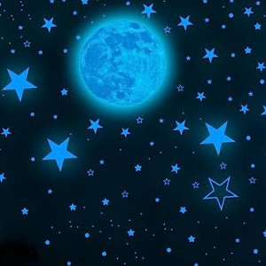 GOODCHI夜光シール 蓄光シール 星空 きらきら星 雰囲気満点 光るシール 蛍光ステッカー ウォールステッカー 部屋飾り 壁 子供部屋 装飾