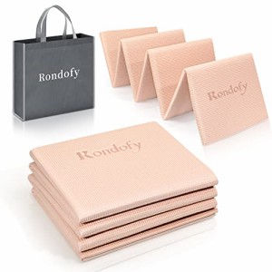 Rondofy ヨガマット 折りたたみ 6mm トレーニングマット 折り畳み 持ち運びに便利 エクササイズマット フィットネス ピラティス ヨガ