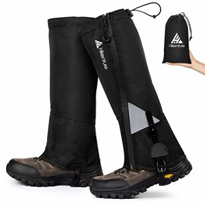 HIKENTURE ゲイター 夏用 防水・通気 ロングゲイター 高耐久性 レッグカバー 軽量 登山スパッツ トレッキング アウトドア バイクL