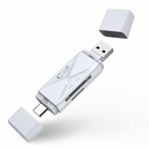 SD カードリーダー USB2.0 / Type C/Micro USB / 3-in-1 カード リーダー OTG USB SD USB Ty