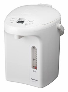 パナソニック 電気ポット 3.0リットル 真空断熱 省エネ保温 お好み温度調節 給湯量2段階+コーヒー用 ホワイト NC-BJ305-W
