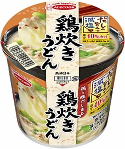 エースコック だしの旨みで減塩 鶏炊きうどん 45g×12個