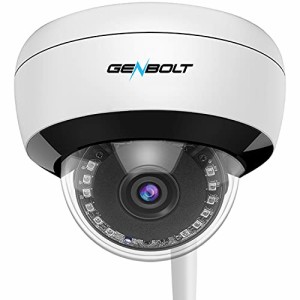 AI人体検知防犯カメラ ワイヤレス 室内 監視カメラ Wi-Fi GENBOLT 200万画素 ドーム型 ネットワークカメラ 屋内 家庭用 赤外