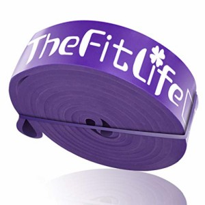 TheFitLife トレーニングチューブ 筋トレチューブ 懸垂チューブ パープル
