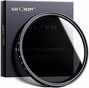 K&F Concept 67mm 可変NDフィルター ND2-ND400レンズフィルター 減光フィルター 超薄型 カメラ用フィルター+超極細繊維