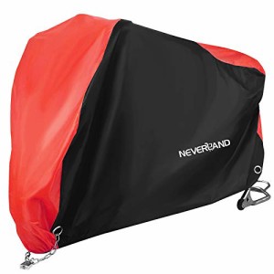 NEVERLAND バイクカバー 原付 XL 耐熱 丈夫 厚手 210Dオックス 撥水 前後鍵穴 盗難防止 風飛び防止 耐久 収納袋付き