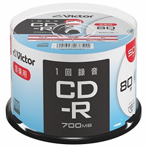 ビクター Victor 1回録音用 CD-R AR80FP50SJ2 片面1層/80分/50枚 ホワイト