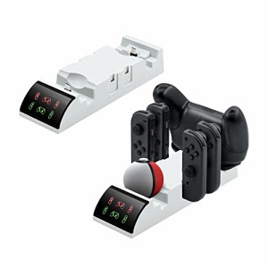 Mcbazel 一台6役充電スタンド Switch/Switch有機EL/PROコントローラー・モンスターボールPlus対応 コントローラー用充