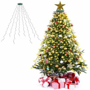 cshare LED イルミネーションライト USB式 クリスマスツリー飾りライト 2M 8本 280球 クリスマスツリーライト LEDイルミネ
