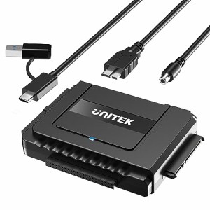 Unitek USB-A+C IDE SATA 両方対応 USB3.0 ドライブアダプター 2.5/3.5インチHDD SSD 光学ドライブに対