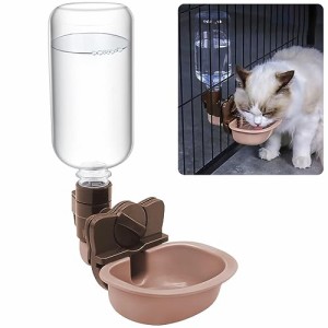 ペット給水器 犬 猫自動給水器 犬 猫 ケージ 取付型 水飲み 給水器 自動 給水 ペットボトル 電源不要 使用可能 ウォーターボトル 食器 留