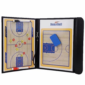 バスケットボール 作戦ボード 作戦盤 折り畳み マグネット 赤黒ペン付き コーチングボード 戦略指導 戦術ボード 作戦板 タクティックボー
