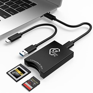 CFexpress SD カードリーダー USB C、デュアルスロットUSB 3.2 10Gbps CFexpress Type Bカードリーダ