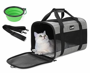 Pecute 猫 キャリー バッグ 手提げ キャリー ショルダー ペット キャリーバッグ 猫 ウサギ 小型犬 小動物用 リュック 通気性 折りた