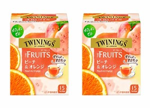 ノンカフェイン  トワイニング ザ・フルーツ ピーチオレンジ 15P×2個