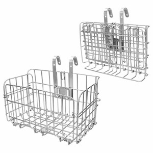 自転車 かご 脱着式 バスケット バイク 後ろかご 前かご 折りたたみ 大容量 取り付け 簡単 耐荷重20KG 山地車 折り畳み車 通勤車等用