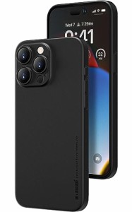 0.3?o極薄iPhone 15 Pro Max対応ケース memumiマット質感 オリジナル設計 指紋防止 傷付き防止 ワイアレス充電対応 6.