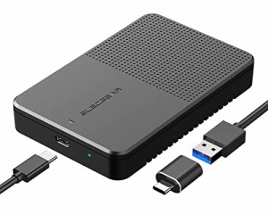 ElecGear USB C 3.1外付けディスクエンクロージャ、7mm?15mm 2.5インチSATAハードドライブケース、厚型および標準2.