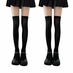 YFFSFDC レディース ニーハイソックス 可愛い 滑り止め付き 靴下 ハイソック cosplayや制服用 ロリ系 JK cosplay 通学