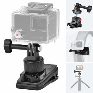UTEBIT アクションカメラ リュックマウント gopro クイックリリース 磁気アダプター 360回転 バックパックマウント クイックリリー