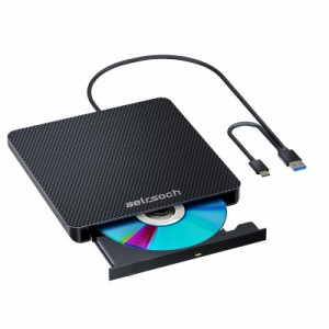 ａｅｌｒｓｏｃｈ ブルーレイドライブ 外付け blu-ray プレーヤー dvd ブルーレイ対応 USB-A+Type-cUSB-Cポート対応