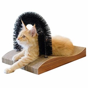 FUKUMARU 猫 ブラシ 爪とぎ 段ボール 猫ブラシ ver2.0 猫用マッサージ 猫の室内用遊び道具 42*25cm