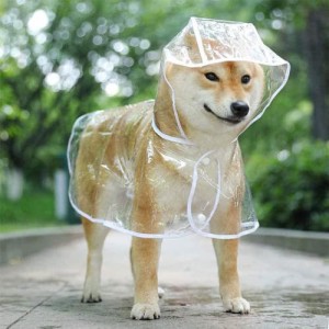 犬用レインコート ペットレインコート カッパ ポンチョ 小型犬 中型犬 大型犬 柴犬 耐水性 透明な合成樹脂 風よけ寒さ対策 3XL 単
