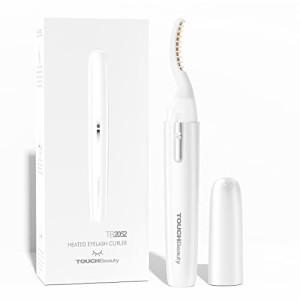 TOUCHBeauty 電池式 ホットまつ毛カーラー ホットビューラー 感温シリコン 電動アイラッシュカーラー 長時間キープ 火傷防止 急速予熱