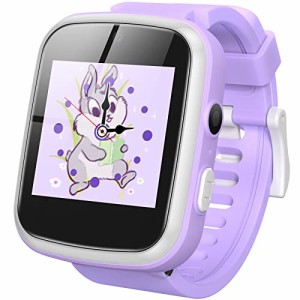 AGPTEK 日本 キッズ 腕時計 子供用 スマートウォッチ smart watch for kids 時計 女の子 1.54inタッチスクリー