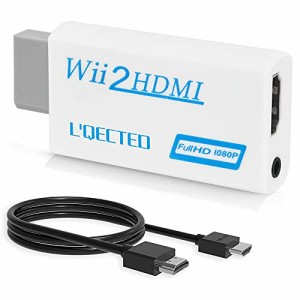 L'QECTED Wii To HDMI 変換アダプタ1.5M HDMI接続ケーブルが付属します Wii専用HDMI コンバーター480p/72