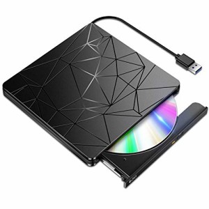 BLENCK DVDドライブ 外付け 進化バージョン USB3.0 ポータブルドライブ CD/DVDプレイヤー CD/DVDドライブ 静音 高速