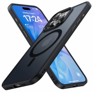 半透明・Magsafe対応！ Meifigno iPhone 15 Pro Max ケース 耐衝撃 磁力強い 高速充電速度 ワイヤレス充電 黄変