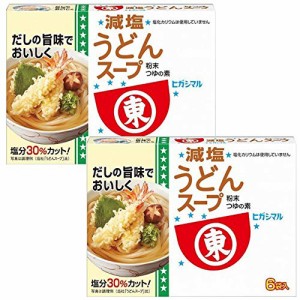 まとめ買い ヒガシマル醤油 減塩うどんスープ 48g8g×6袋入　2箱セット