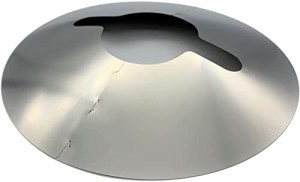 Naokin ランタンシェード 金属 円形 キャンプ オイルランタン フラットリフレクター オイルランプ中用 クルっと式 折り畳み 軽量 シルバ