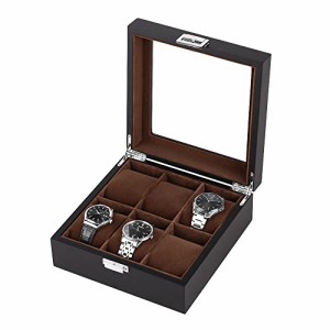 Baskiss 木製時計ケース 腕時計収納ボックス コレクションケース ウォッチボックス 高級 時計ディスプレイ 6本