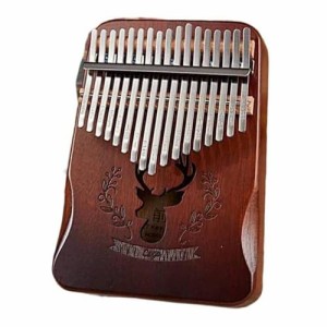 カリンバ 親指ピアノ 17キー 楽器 初心者 サムピアノ アフリカ楽器 Kalimba おやゆびピアノ 17音の指ピアノキーステッカー付 初心者